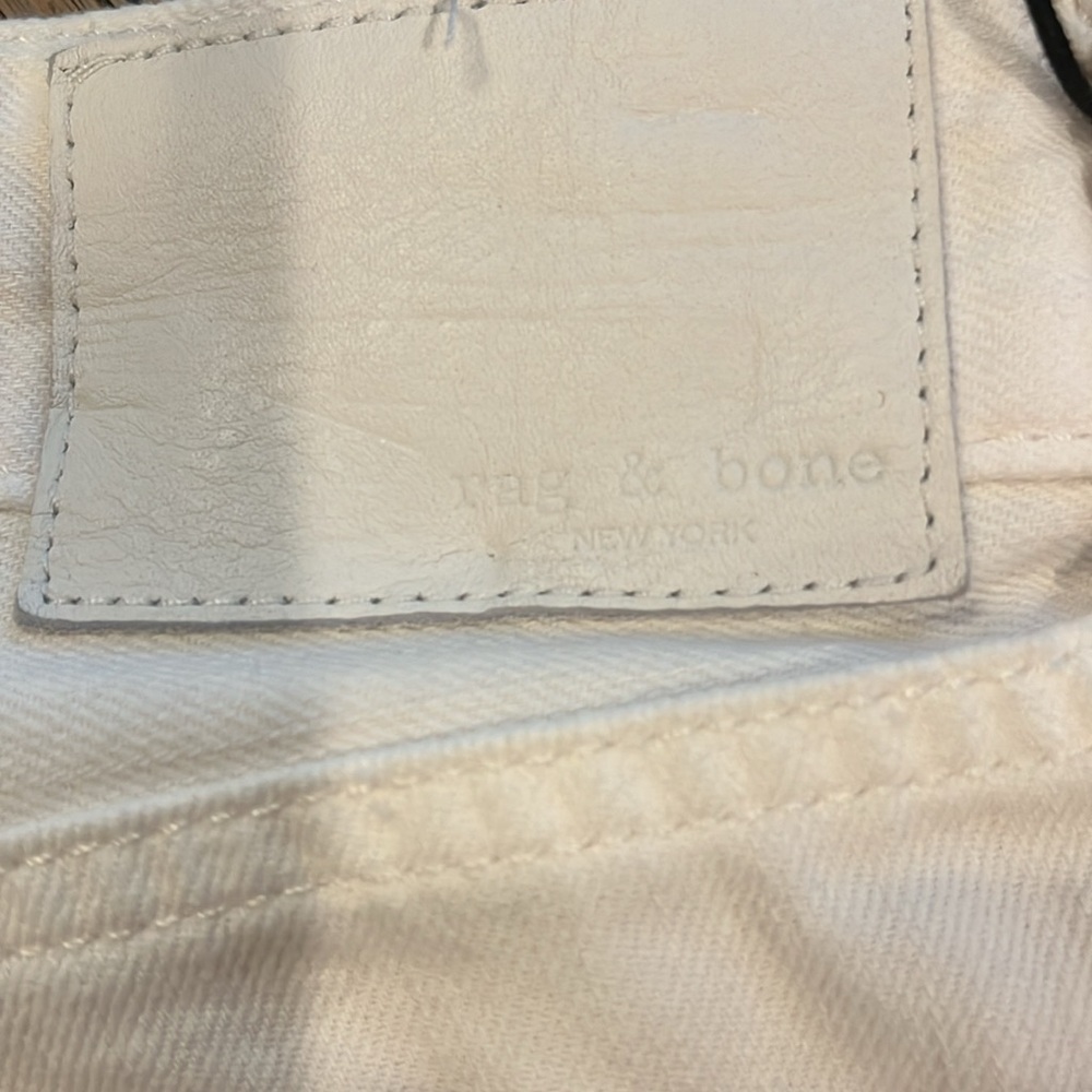 Rag and Bone White Piper Low Rise Straight Jeans NWT - Picture 7 of 10